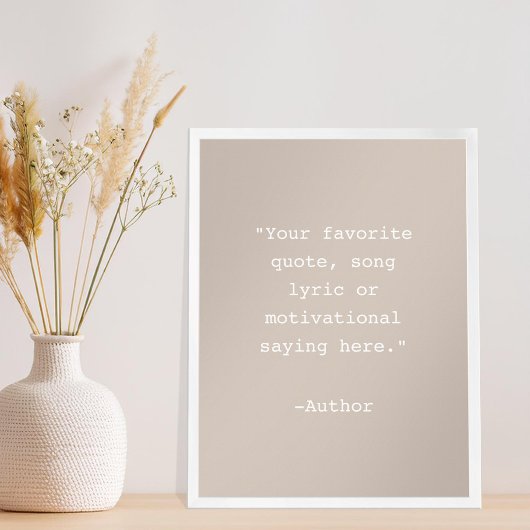 Creëer Uw eigen Poster van het Citaat