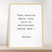 Creëer Uw eigen Poster van het Citaat