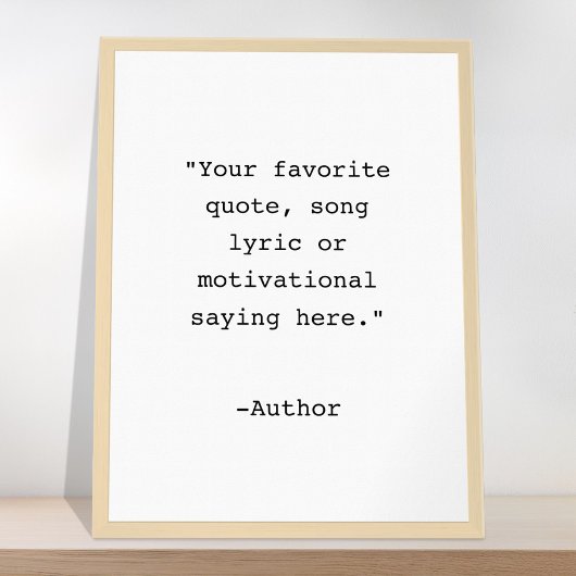 Creëer Uw eigen Poster van het Citaat