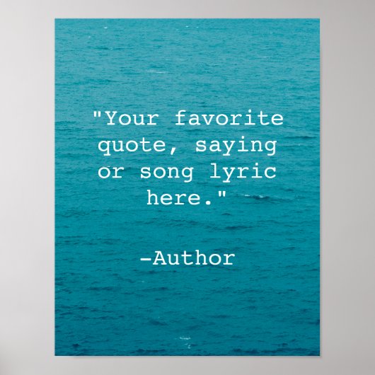Creëer Uw eigen Poster van het Citaat (Voorkant)