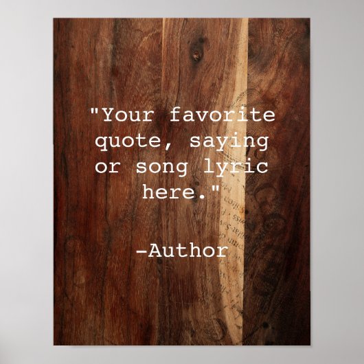 Creëer Uw eigen Poster van het Citaat (Voorkant)