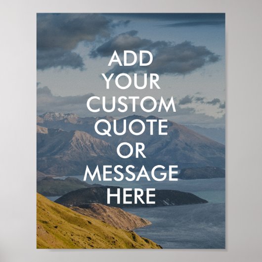 Creëer Uw eigen Poster van het Citaat (Voorkant)