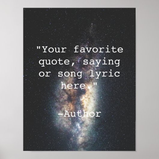Creëer Uw eigen Poster van het Citaat (Voorkant)