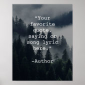 Creëer Uw eigen Poster van het Citaat (Voorkant)