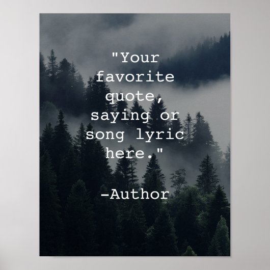 Creëer Uw eigen Poster van het Citaat (Voorkant)