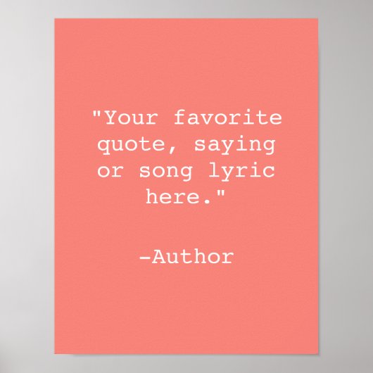 Creëer Uw eigen Poster van het Citaat (Voorkant)