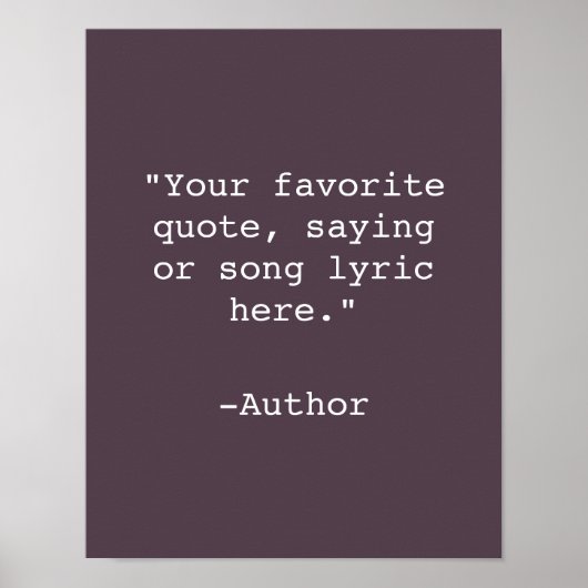 Creëer Uw eigen Poster van het Citaat (Voorkant)