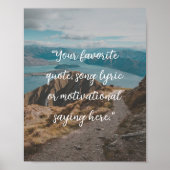 Creëer Uw eigen Poster van het Citaat (Voorkant)