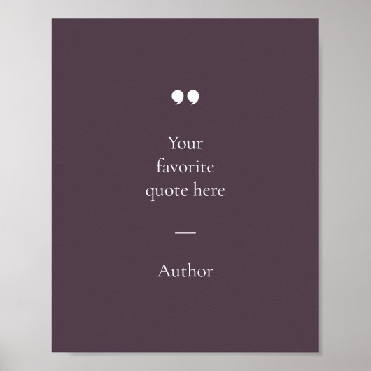 Creëer Uw eigen Poster van het Citaat (Voorkant)