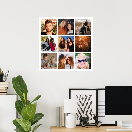 Creëer Uw eigen Poster voor 9-kanaals fotocollage (Thuiskantoor)