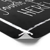 Creëer-Uw-Eigen Poster voor Faux Chalkboard Typogr (Hoek)