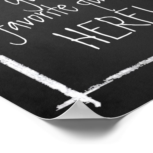 Creëer-Uw-Eigen Poster voor Faux Chalkboard Typogr (Hoek)