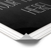 Creëer-Uw-Eigen Poster voor Faux Chalkboard Typogr (Hoek)