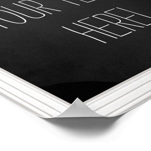 Creëer-Uw-Eigen Poster voor Faux Chalkboard Typogr (Hoek)