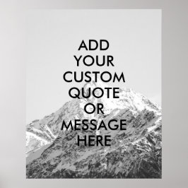 Creëer uw eigen poster voor prijsopgave