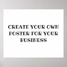 CREËER UW EIGEN POSTER VOOR UW BEDRIJF