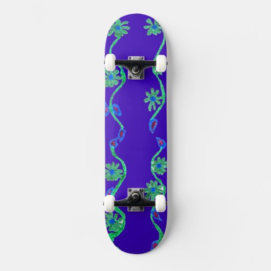 Creëer Uw eigen prachtige blauw Persoonlijk Skateboard (Voorkant)