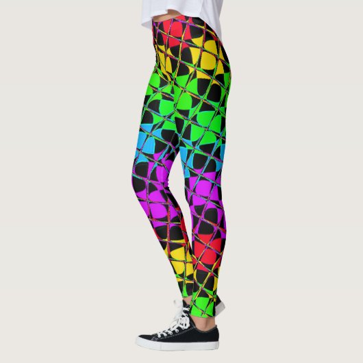 Creëer uw eigen prachtige ontwerp voor regenboogkl leggings (Links)