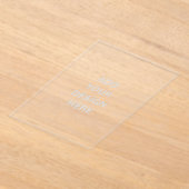 Creëer uw eigen premium acryluitnodigingen acryl uitnodigingen (Laagn)