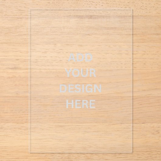 Creëer uw eigen premium acryluitnodigingen acryl uitnodigingen (Voorkant)