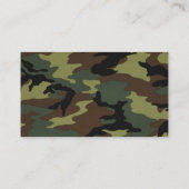 Creëer Uw eigen premium kwaliteit camo patroon Visitekaartje (Achterkant)