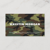 Creëer Uw eigen premium kwaliteit camo patroon Visitekaartje (Voorkant)