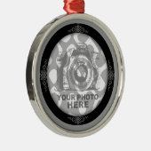 Creëer Uw eigen Premium Round Ornament Elegant (Rechts)