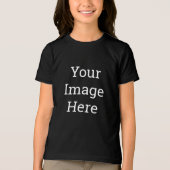 Bella+Canvas Jeugd Tri-blend T-shirt, Solid zwart, Jongeren S (Voorkant)