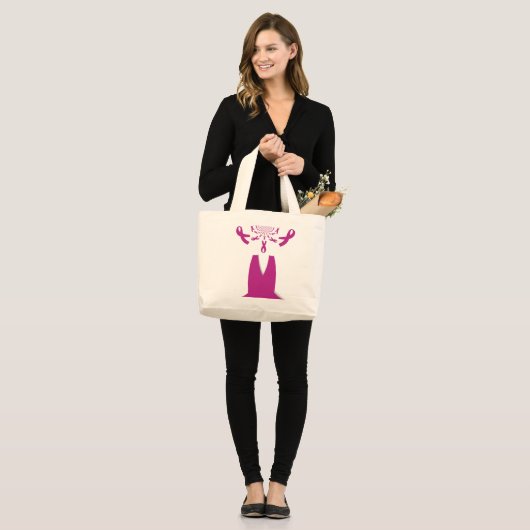 Creëer uw eigen product aanpassen grote tote bag (Voorkant (model))