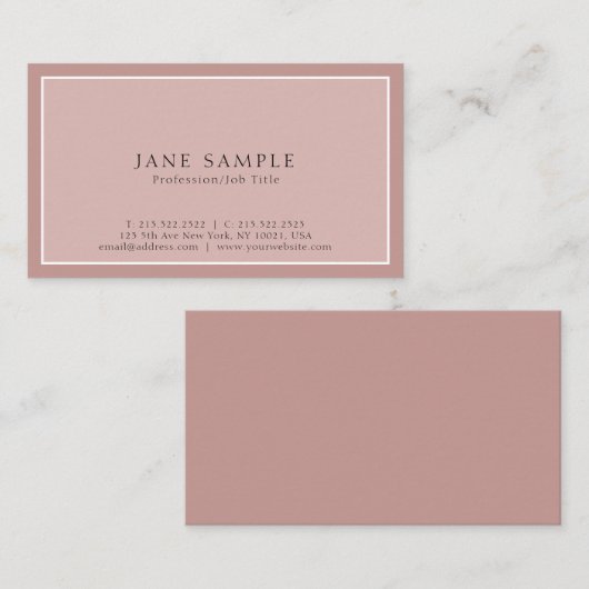 Creëer Uw eigen professioneel modern Classy-ontwer Visitekaartje (Voorkant / Achterkant)