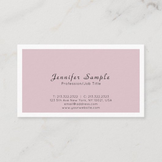 Creëer Uw eigen professioneel modern, schoon ontwe Visitekaartje (Voorkant)