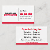 Creëer Uw eigen professioneel Visitekaartje (Voorkant / Achterkant)