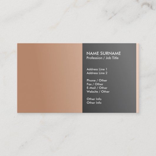 Creëer Uw eigen professionele legante klas Visitekaartje (Voorkant)