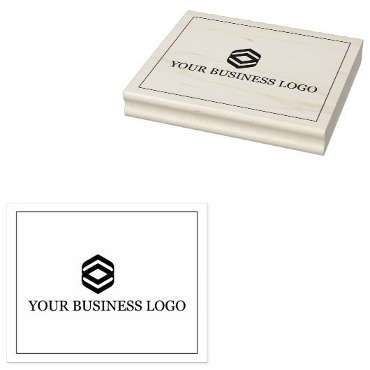 Creëer Uw eigen professionele Logo, groot Rubberstempel (Gestempeld)