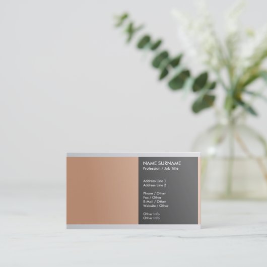 Creëer Uw eigen professionele luxe luxe Visitekaartje (Staand voorkant)