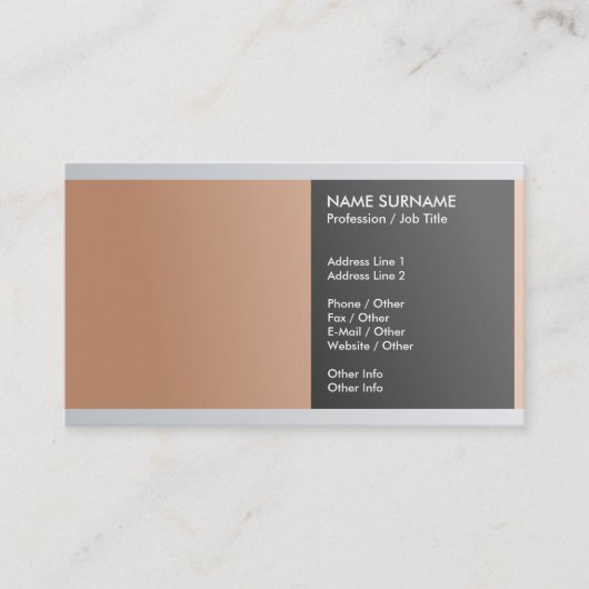 Creëer Uw eigen professionele luxe luxe Visitekaartje (Voorkant)