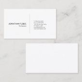 Creëer Uw eigen professionele, moderne, eenvoudige Visitekaartje (Voorkant / Achterkant)