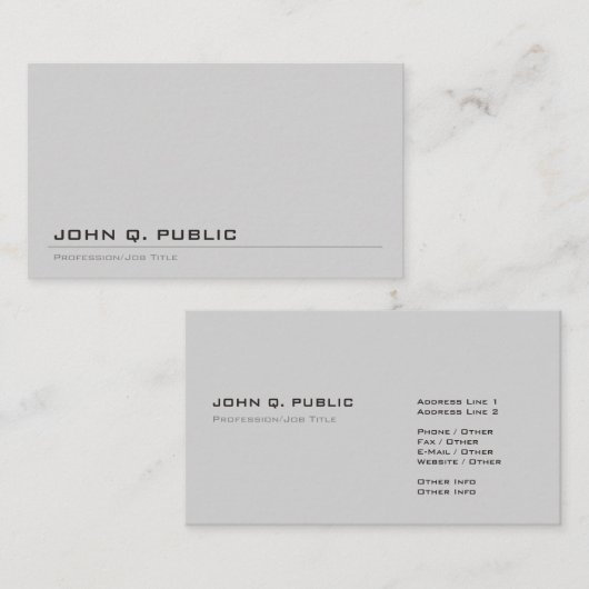 Creëer Uw eigen professionele moderne, verbluffend Visitekaartje (Voorkant / Achterkant)