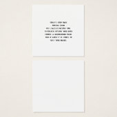 Creëer Uw eigen profielkaart Vierkante Visitekaartjes (Voorkant /achterkant)