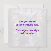 Creëer uw eigen prom uitnodigingen (Achterkant)