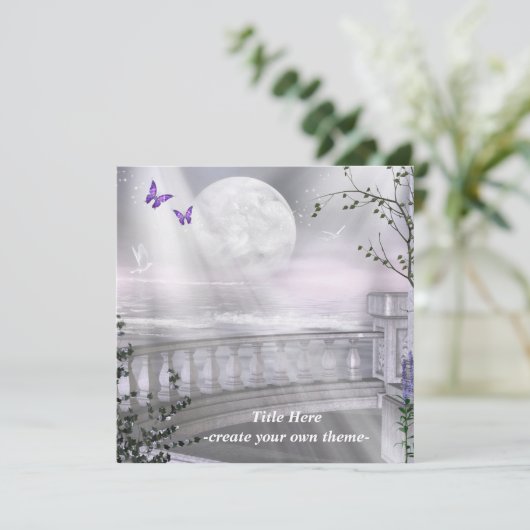 Creëer uw eigen prom uitnodigingen (Staand voorkant)