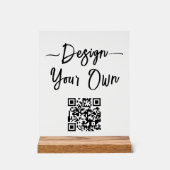 Creëer Uw eigen QR Code Business Acryl Bord (Voorkant)