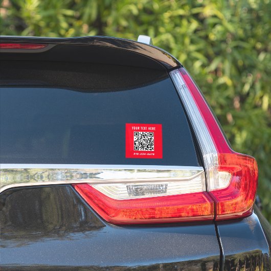 Creëer uw eigen Qr Code Car Sticker (Auto Zijkant)