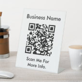 Creëer Uw eigen QR-code Sjabloon Reclamebord Met Voetstuk (Insitu)