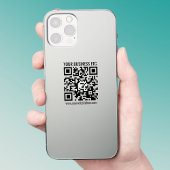 Creëer Uw eigen QR-code | Transparant Sticker