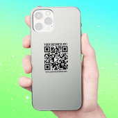 Creëer Uw eigen QR-code | Transparant Sticker