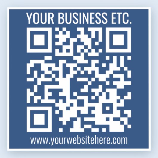 Creëer Uw eigen QR-code | Transparant Sticker