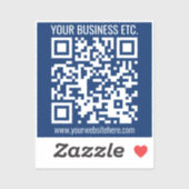 Creëer Uw eigen QR-code | Transparant Sticker (Vel)