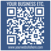 Creëer Uw eigen QR-code | Transparant Sticker (Voorkant)