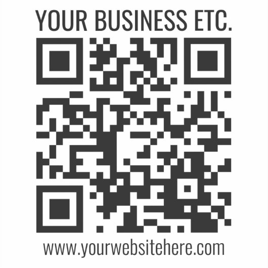 Creëer Uw eigen QR-code | Transparant Sticker (Voorkant)